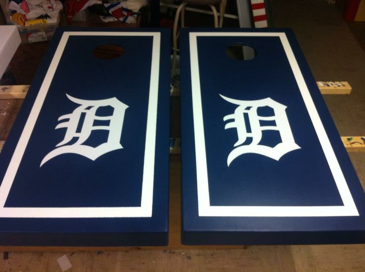 Custom cornhole board by Boards by Brown