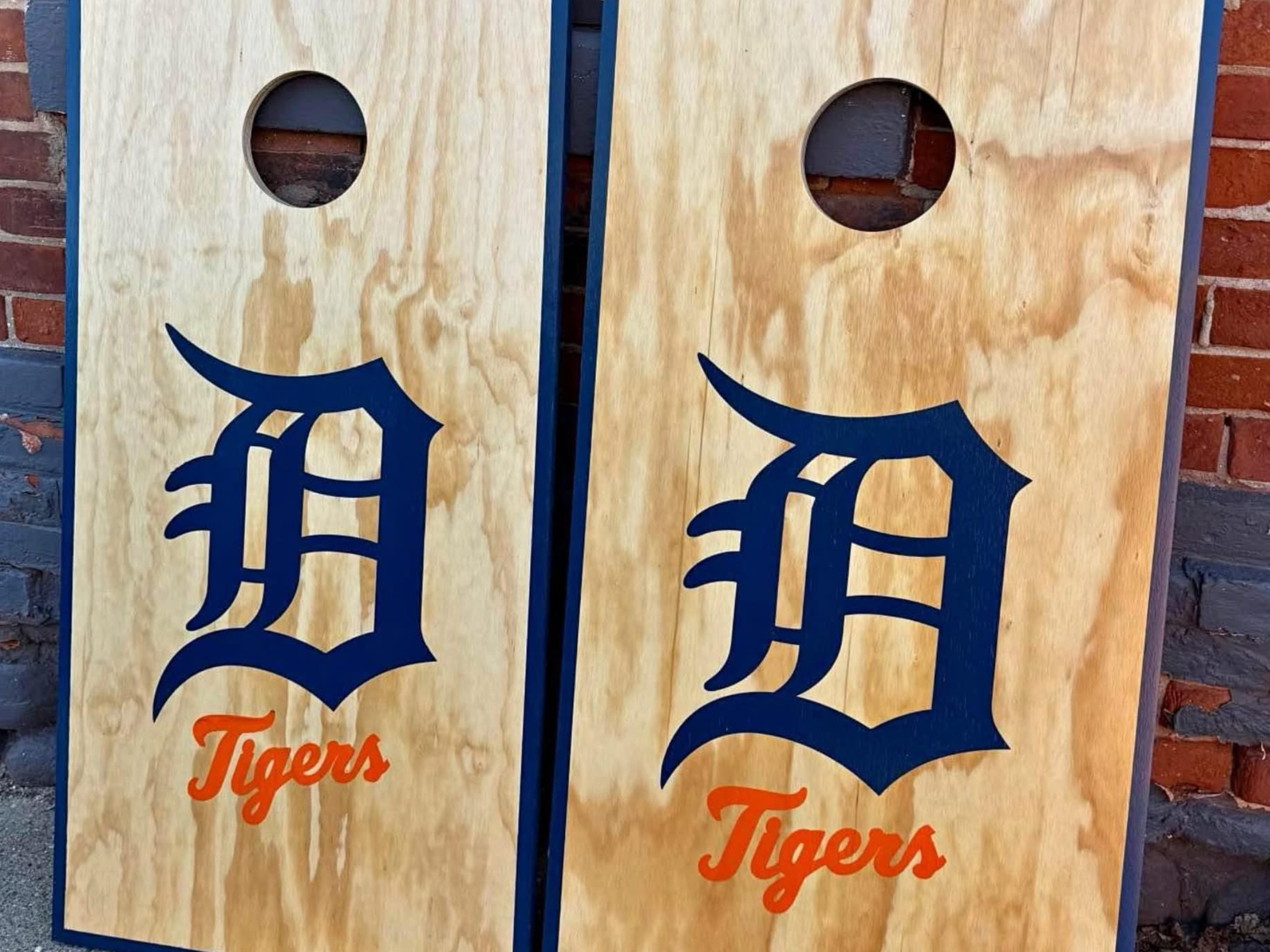 Custom cornhole board by Boards by Brown